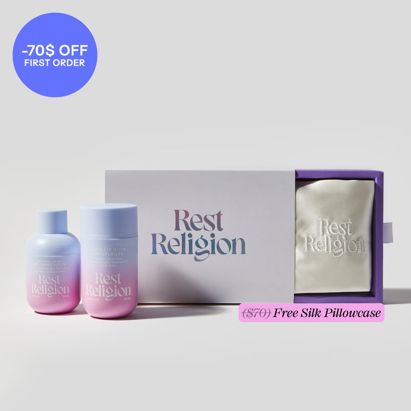60 Days of Retinal Serum & Moisturizer + FREE Silk Pillowcase